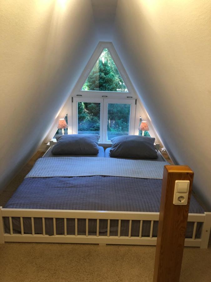 Ferienhaus Reetdach 1300Qm Privatgrundstueck Bootssteg Sauna Templin Luebbesee Uckermark Erholung Pur Seenplatte Petersdorf  Экстерьер фото